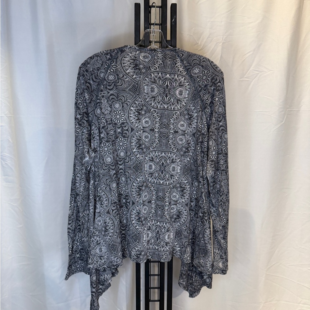 Prana Gray Patterned Cardigan - image 3